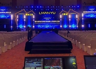 دیوار صفحه نمایش LED انعطاف پذیر داخلی 1R1G1B بزرگترین تلویزیون ال ای دی برای کنسرت