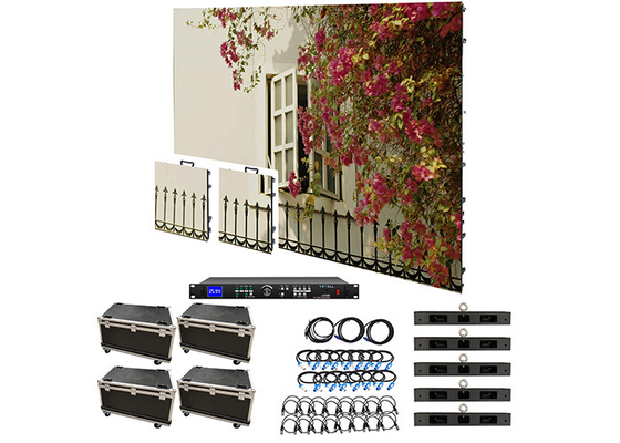 صفحه نمایش LED اجاره صحنه P1.95 P2.6 P2.97 P3.91 500*500mm ماژول اتصال سخت
