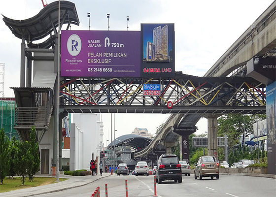 صفحه نمایش Asynchronous Outdoor Full Color LED 3G / WIFI P8 LED 6000 نیت ضد آب