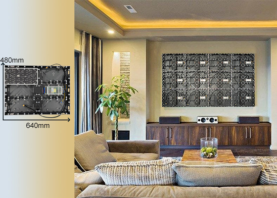 تئاتر خانگی آلومینیوم وزن سبک صفحه نمایش LED بدون درز نصب آسان