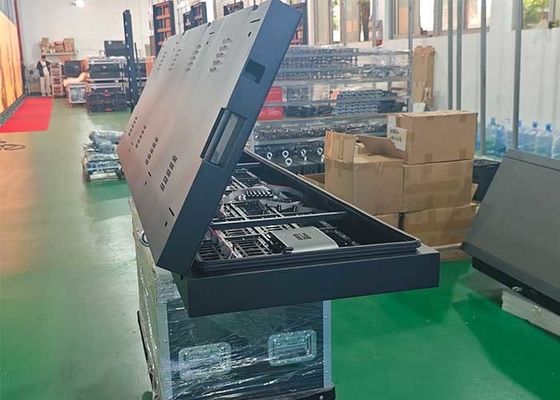 P4 روشنایی بالا در فضای باز تبلیغات الکترونیکی صفحه نمایش جلو Flip Box