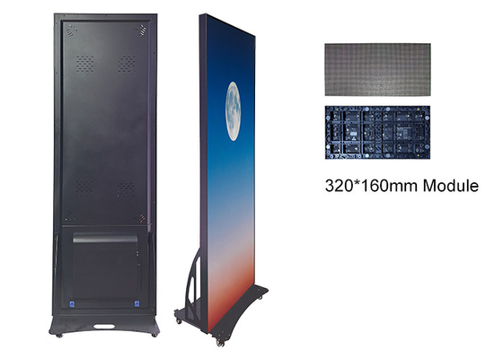 640*1920mm p1.86 پوستر صفحه نمایش LED عرضه کارخانه بیلبورد داخلی