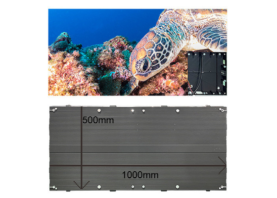 P3.91 1000*500mm نصب دیوار صفحه نمایش LED داخلی/حفظ جلو آویزان