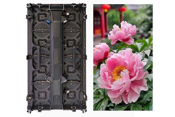 P4.8 HD اجاره صفحه نمایش ال ای دی 16 بیتی رنگ خاکستری 7680 هرتز نرخ نوسازی برای نمایشگاه های پویا و خرده فروشی